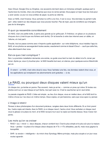 Page 1 du guide, volontairement illisible